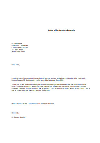 Retirement Letter Of Resignation Template from images.sample.net