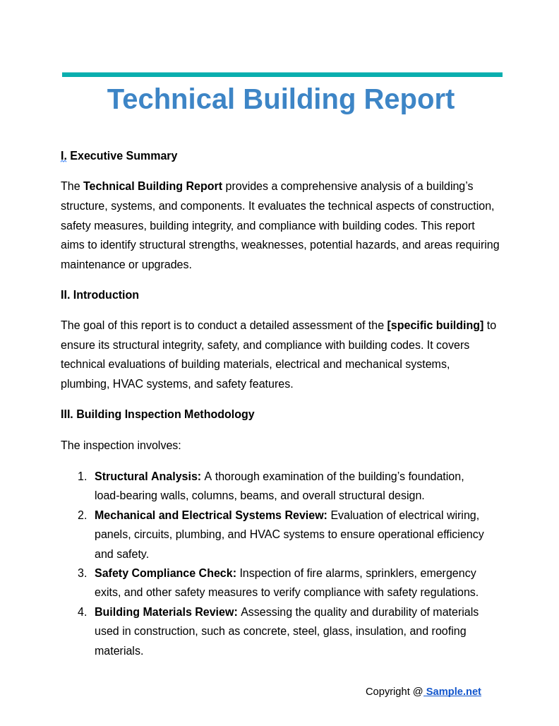 Technical Building Report Google Docs 10 21 2024 11 01 AM