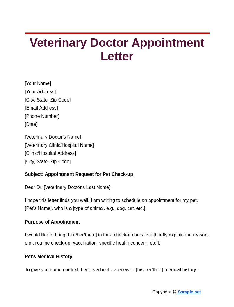 Veterinary Doctor Appointment Letter Google Docs 10 23 2024 04 07 PM