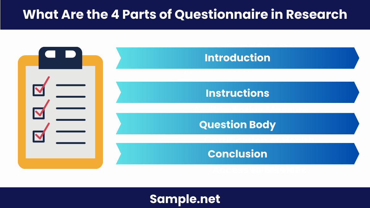 what-are-the-4-parts-of-questionnaire-in-research