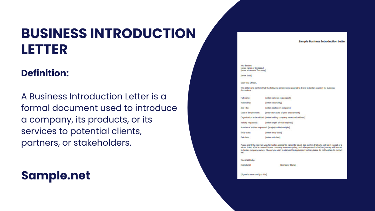 business introduction letter