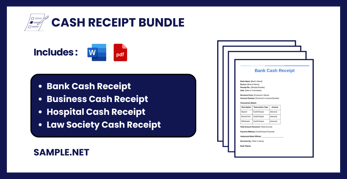 cash receipt bundle