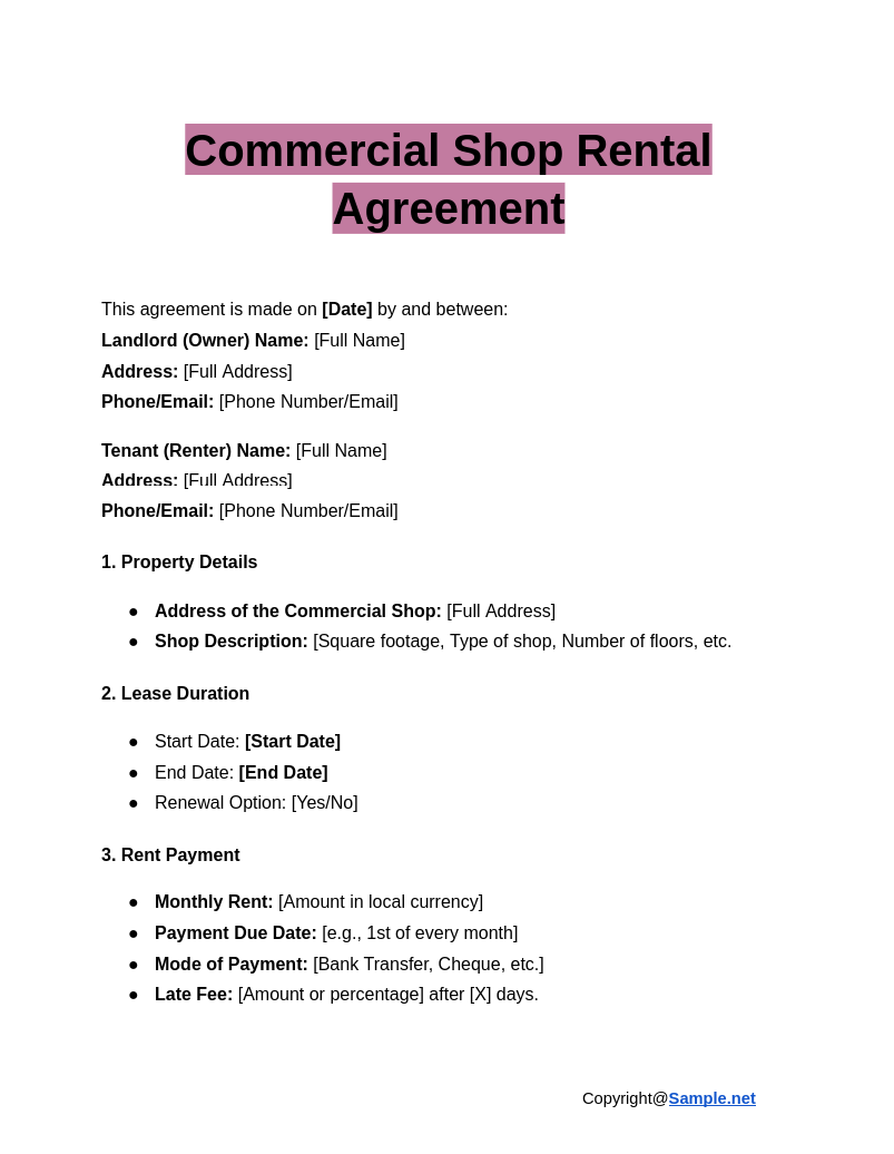 Commercial Shop Rental Agreement Google Docs 12 11 2024 11 00 AM