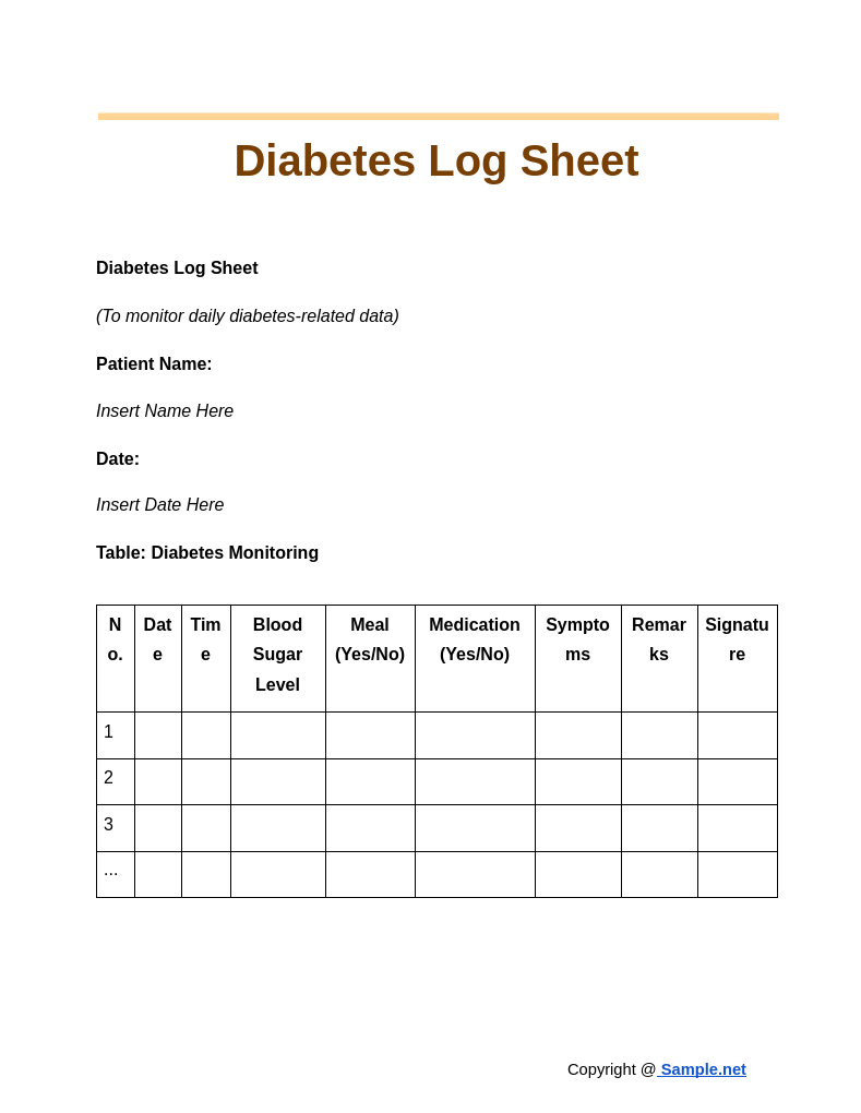 Diabetes Log Sheet Google Docs 10 24 2024 11 08 AM