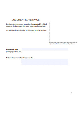 Document Cover Page