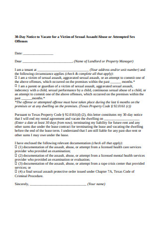 Formal Lease Termination Letter