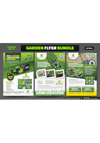 Garden Flyer Template Bundle