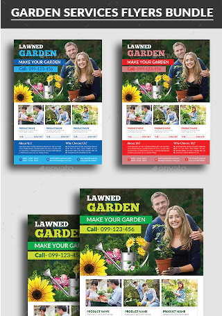 Garden Services Flyers Bundle