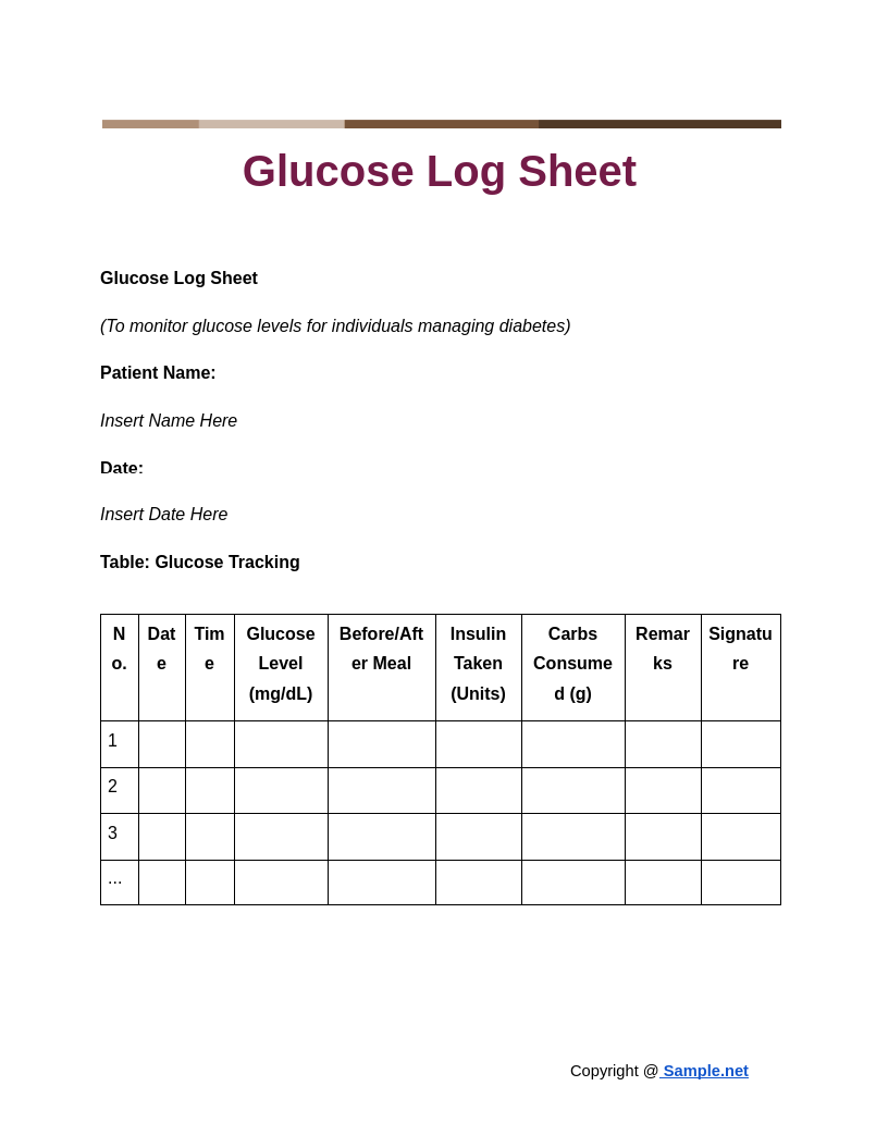 Glucose Log Sheet Google Docs 10 24 2024 11 08 AM