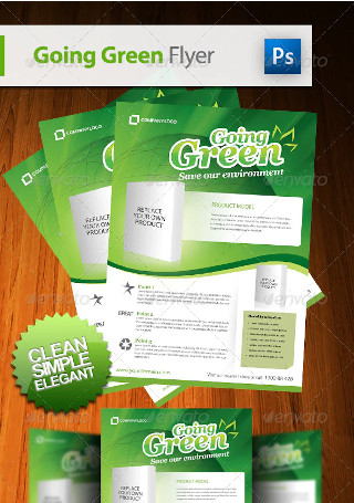 Going Green Product Flyer