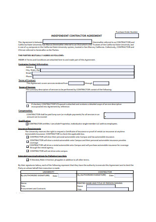Independent Contractor Proposal Agreement