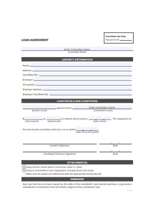 Loan Agreement Form