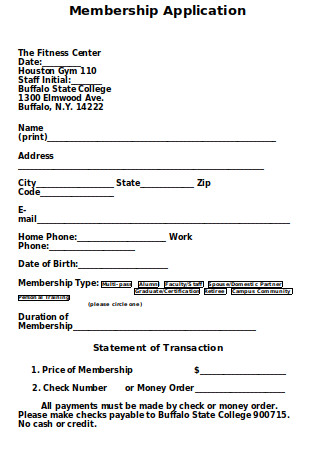 20 Sample Gym Membership Contracts In Pdf Ms Word