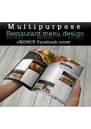Multipurpose Restaurant Menu Template