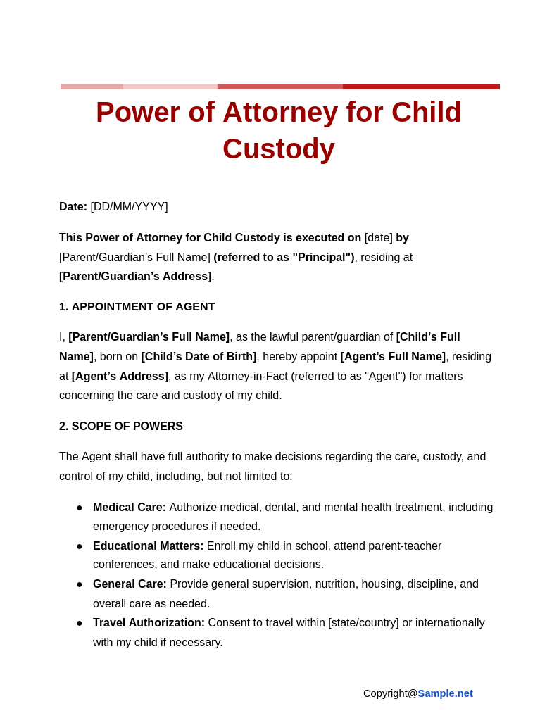 Power of Attorney for Child Custody Google Docs 11 04 2024 10 54 AM