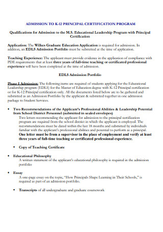 Principal Certification Program Handbook