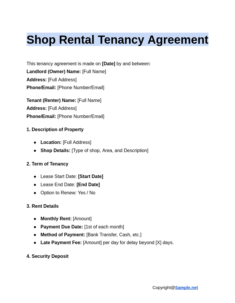 Shop Rental Tenancy Agreement Google Docs 12 11 2024 11 00 AM