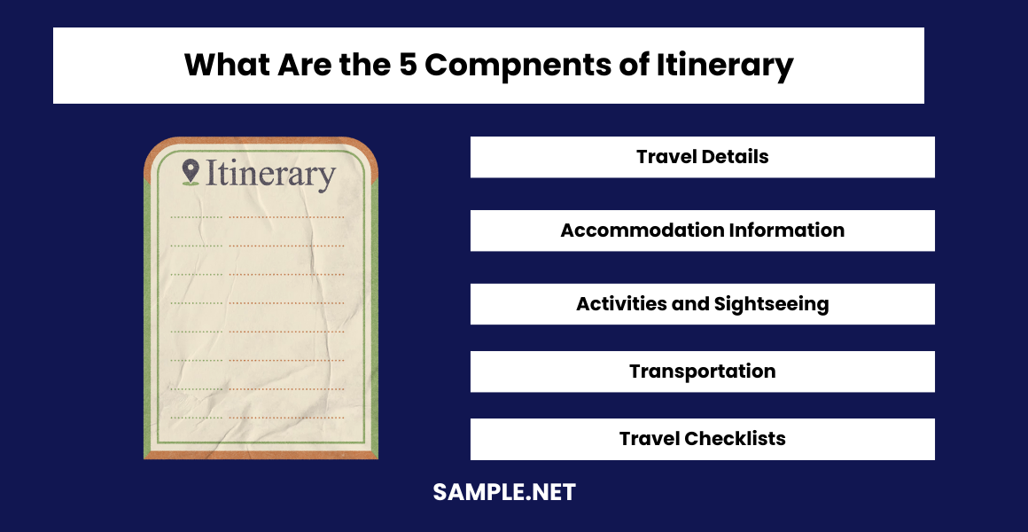 what-are-the-5-component-of-itinerary