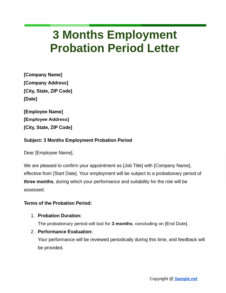 3 Months Employment Probation Period Letter Google Docs 10 17 2024 12 43 PM