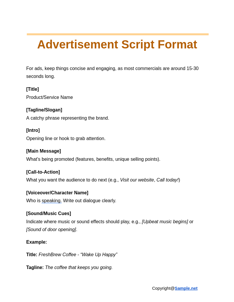 Advertisement Script Format Google Docs 11 08 2024 10 59 AM