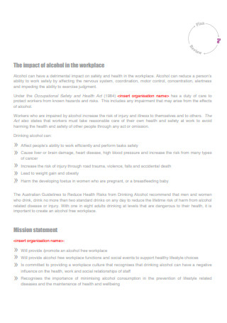 Alcohol Policy Template