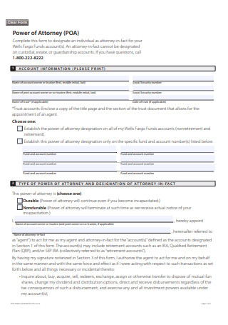 Basic Power of Attorney Form