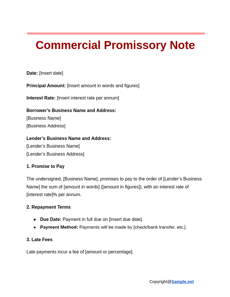 Commercial Promissory Note Google Docs 11 04 2024 04 02 PM