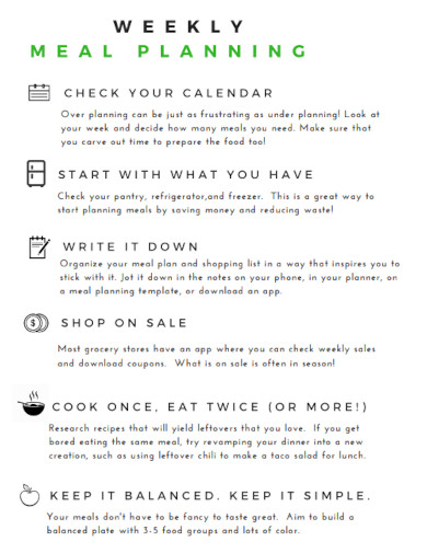 Creative Meal Planning