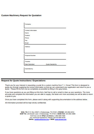 22 Sample Request For Quote Templates In Pdf Ms Word