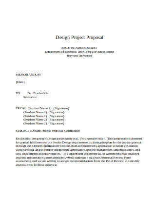Design Project Proposal Format