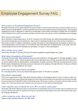 Employee Engagement Survey FAQ