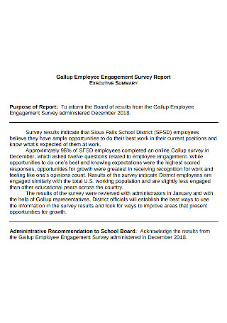 Employee Engagement Survey Report