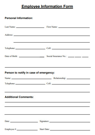 Employee Information Form1