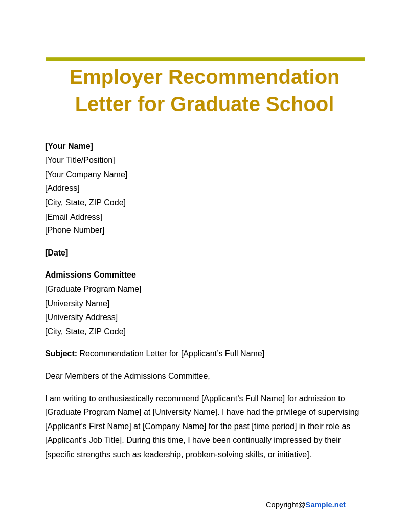 Employer Recommendation Letter for Graduate School Google Docs 11 19 2024 04 36 PM