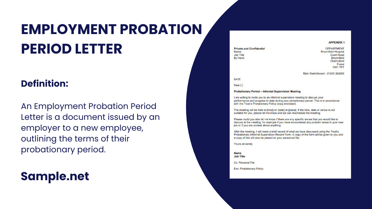 Employment Probation Period Letter