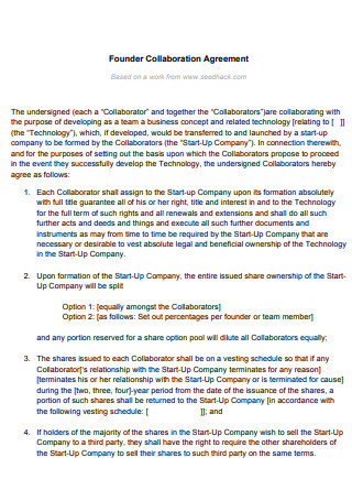 Founder Collaboration Agreement