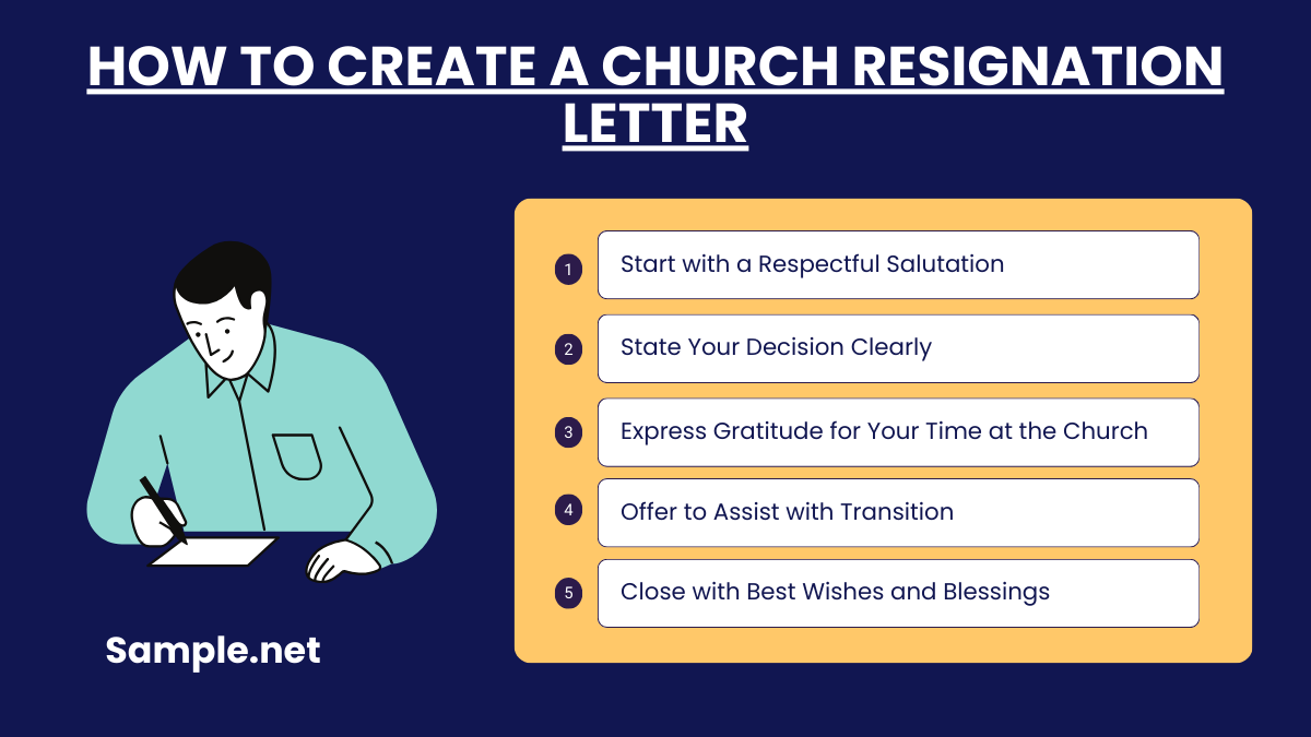 how to create a church resignation letter