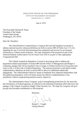 Legislative Proposal Letter Template