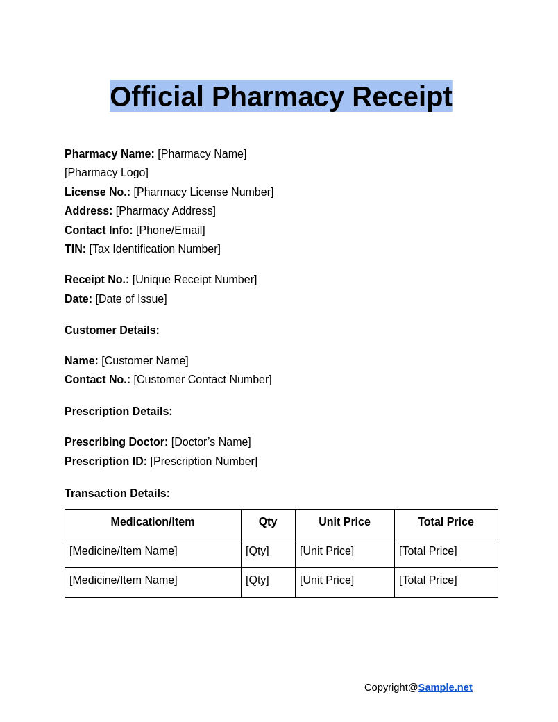 Official Pharmacy Receipt Google Docs 01 08 2025 10 56 AM