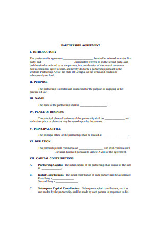 Non Profit Partnership Agreement Template from images.sample.net
