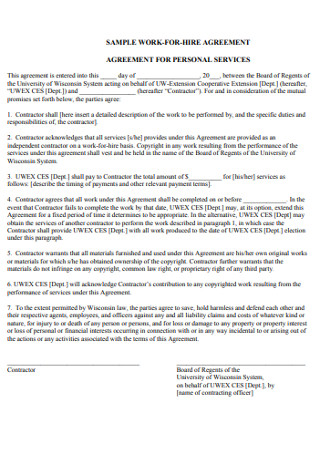 48+ SAMPLE Work Agreements in PDF | MS Word