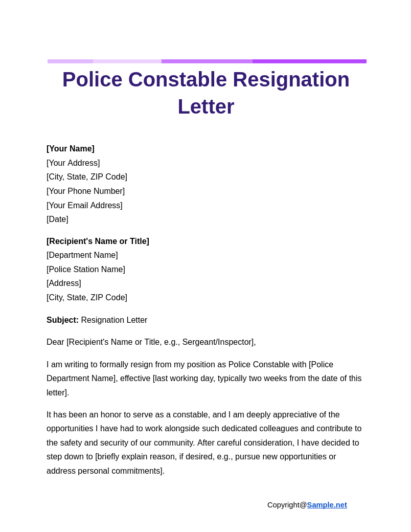 Police Constable Resignation Letter Google Docs 11 19 2024 04 41 PM