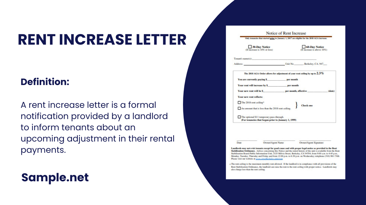 rent increase letter