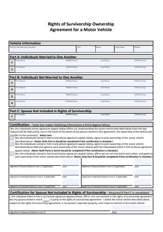 Sample Ownership Agreement Format