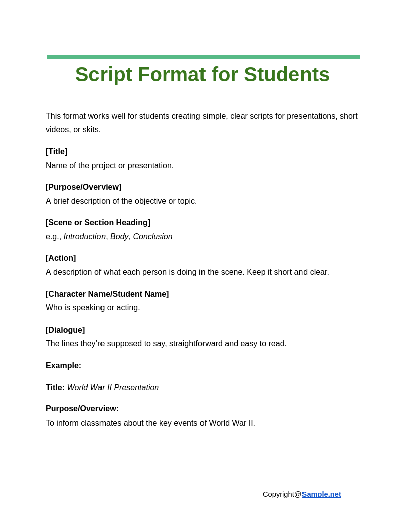 Script Format for Students Google Docs 11 08 2024 10 59 AM