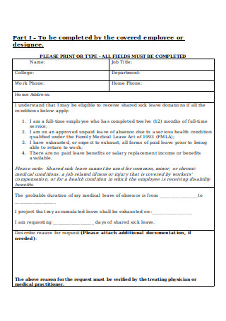 Supplemental Leave Request Form