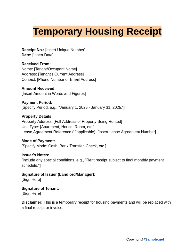 Temporary Housing Receipt Google Docs 01 08 2025 10 52 AM