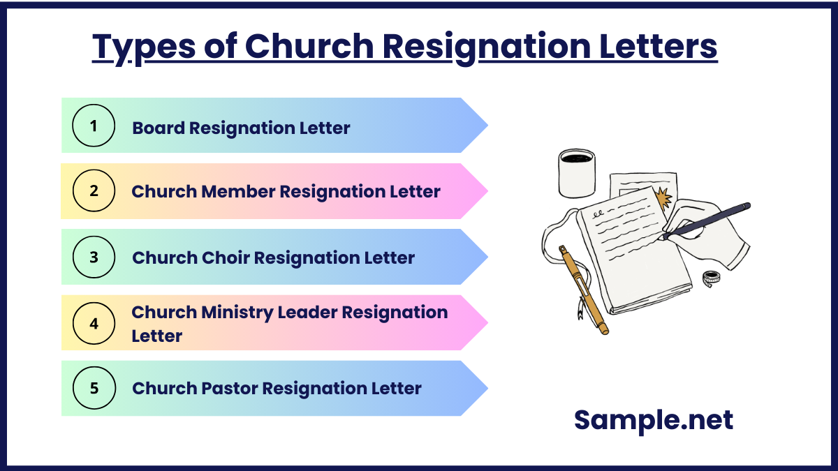 Types of Church (Religious) Resignation Letters