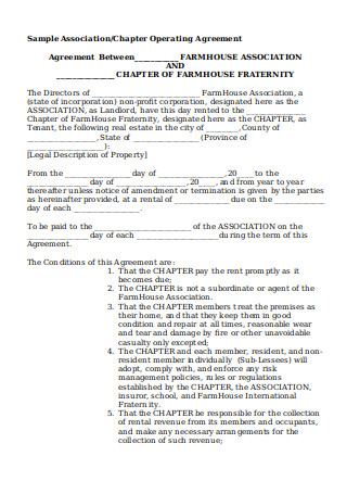 Association Operating Agreement