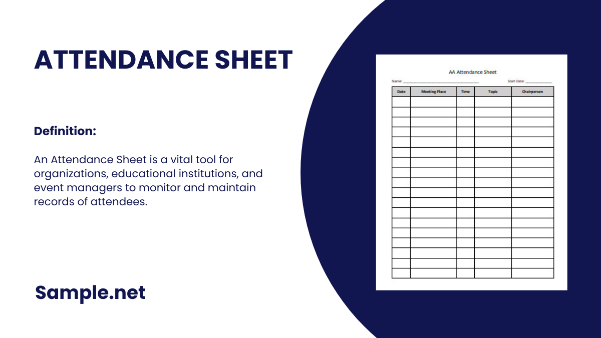 Attendance Sheet